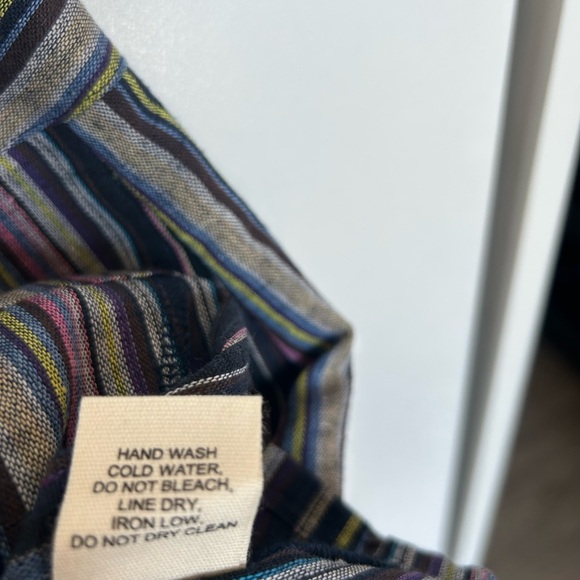 Chic Striped Button-Front Pencil Skirt - Picture 5 of 7